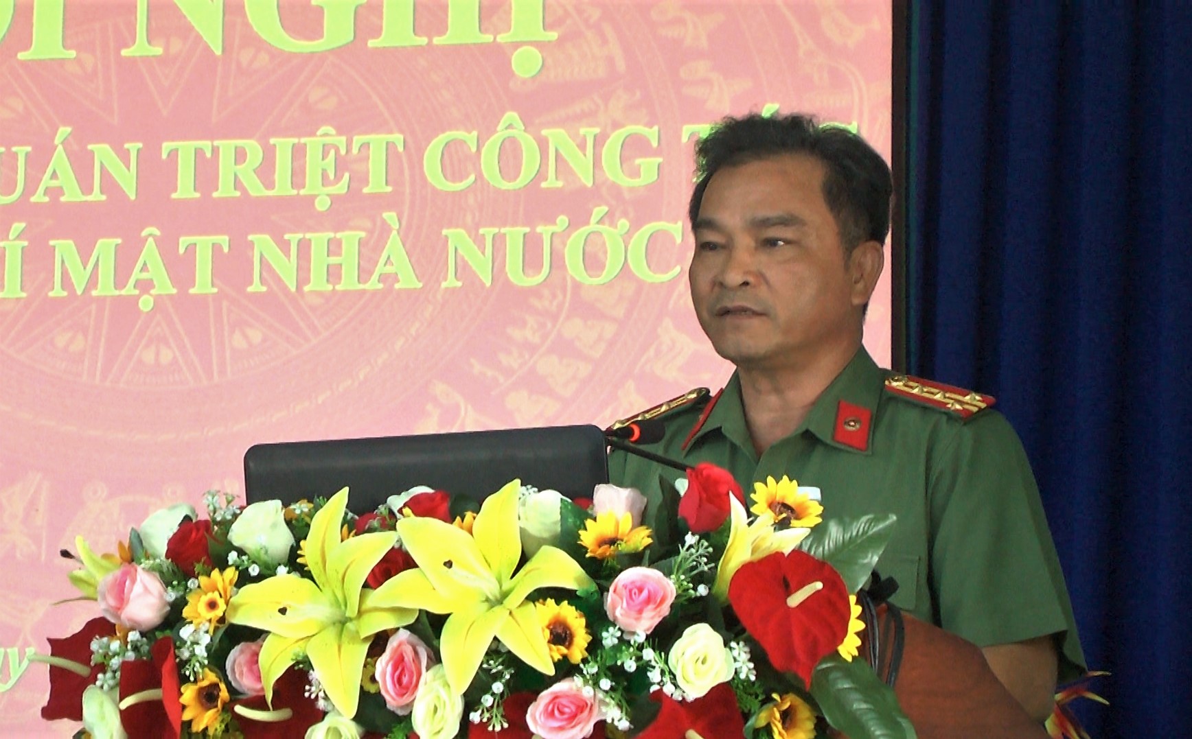 đại tá Nguyễn Hữu Lương - Trưởng phòng An ninh - chính trị nội bộ ( PC ) CA tỉnh ĐắkLắk (1)